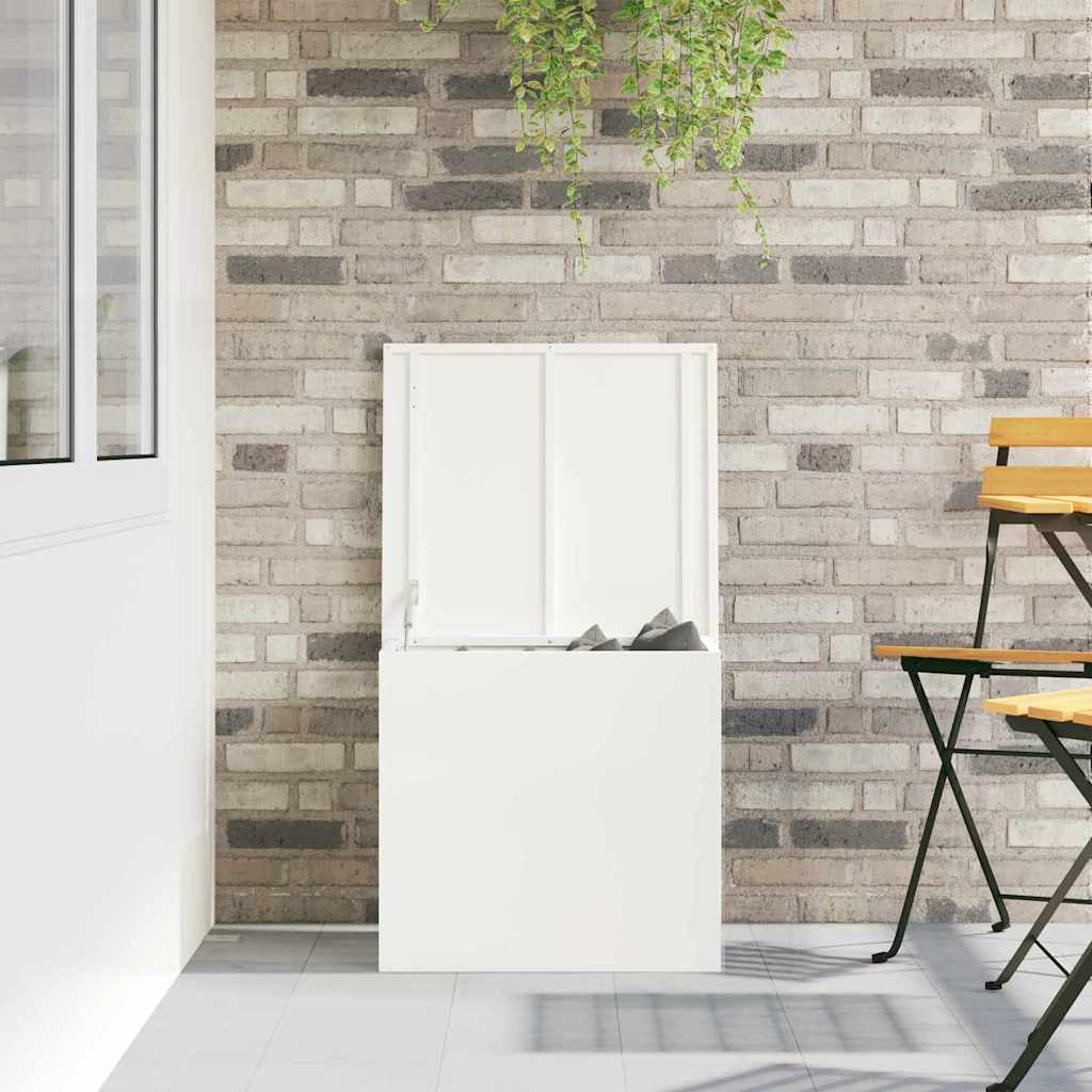 Scatola di Stoccaggio Esterno Bianco 55 x 50.5 x 50 cm