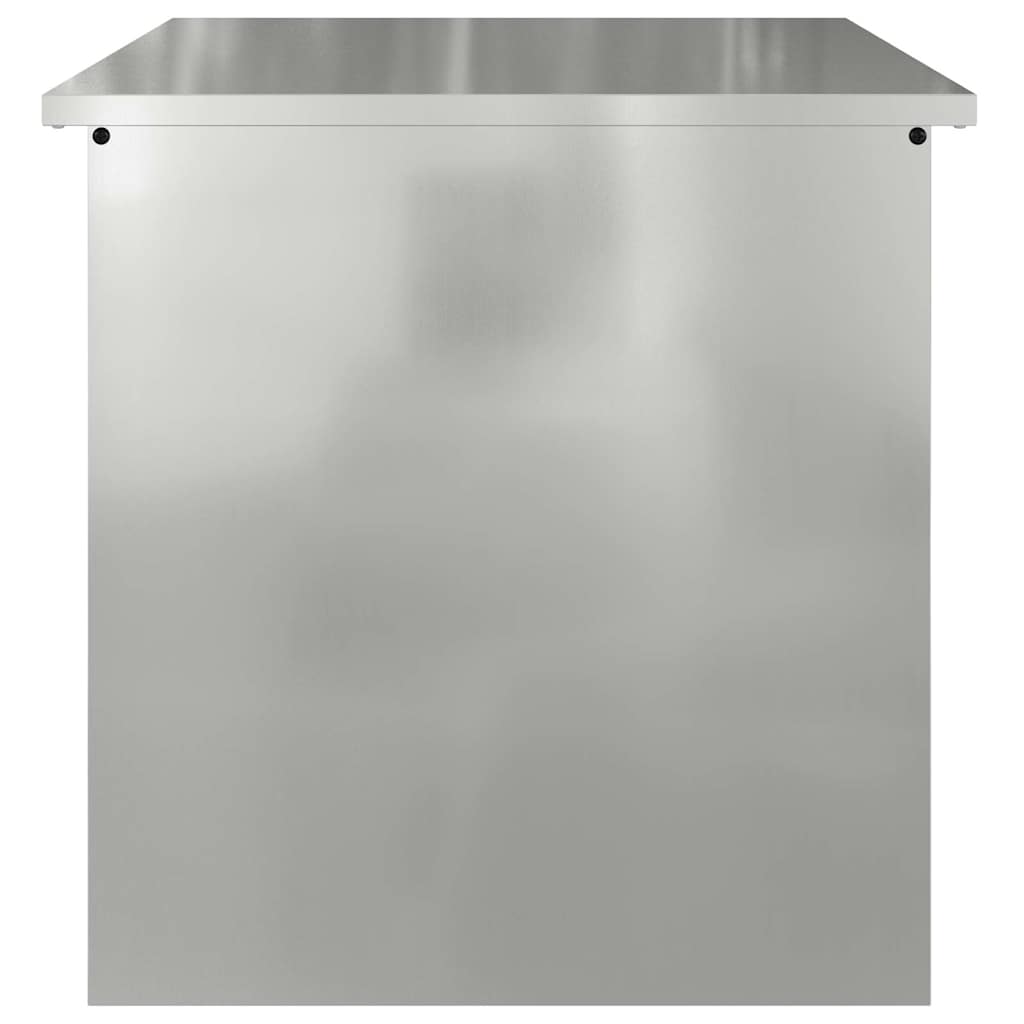 Scatola di Stoccaggio Esterno Argento 55 x 50,5 x 50 cm Acciaio