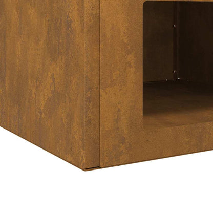 Focolare Ruggine 50 x 50 x 40 cm acciaio corten