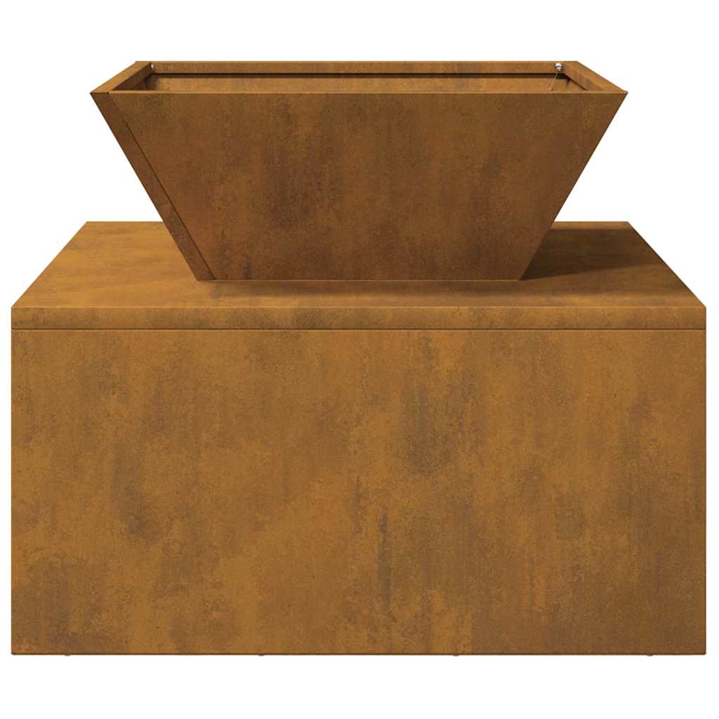 Focolare Ruggine 50 x 50 x 40 cm acciaio corten