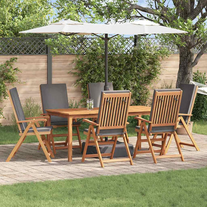 Sedia da Giardino con cuscino 6 pcs Marrone 57 x 71.5 x 104cm