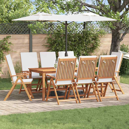 Sedia da Giardino con cuscino 8 pcs Marrone 57 x 71.5 x 104cm
