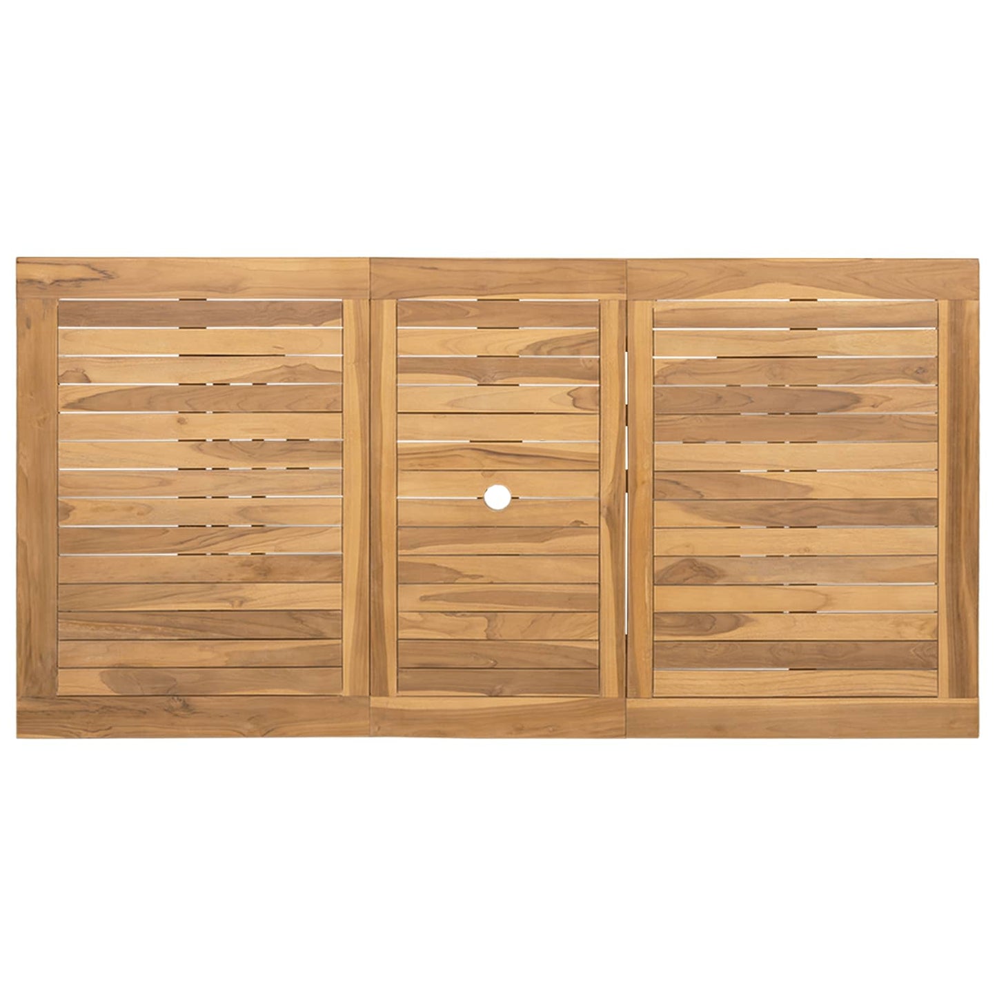 Set da Pranzo per Giardino 9 pcs Marrone Legno di teak solido | homemem39