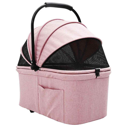 Passeggino pieghevole per animali Rosa 78 x 54 x 101 cm