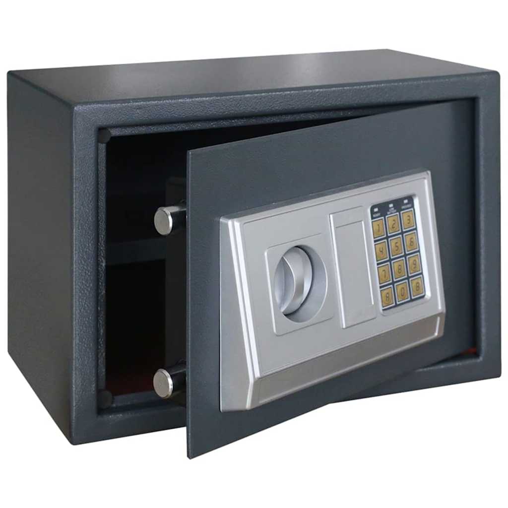 Cassetta di sicurezza digitale Grigio scuro 35 x 25 x 25 cm