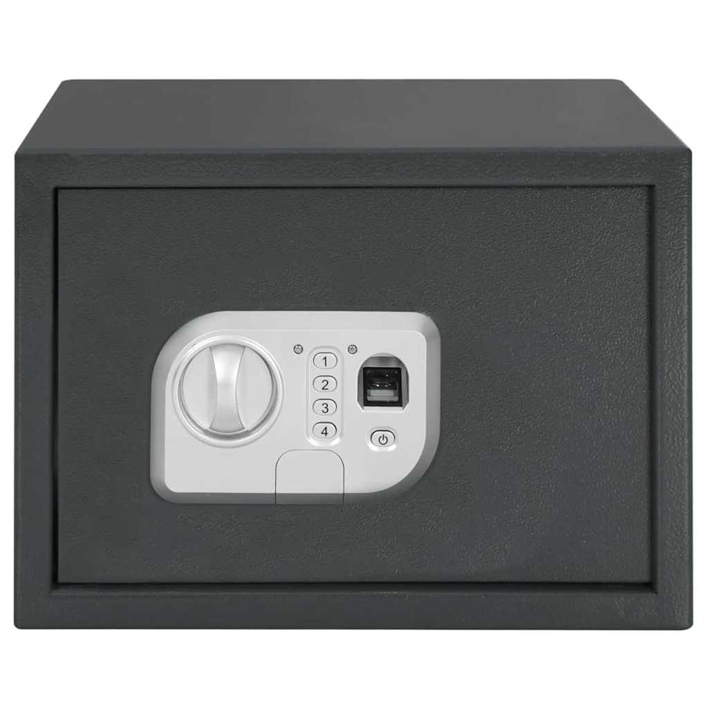 Cassetta di sicurezza digitale Grigio Scuro 25 x 35 x 25 cm