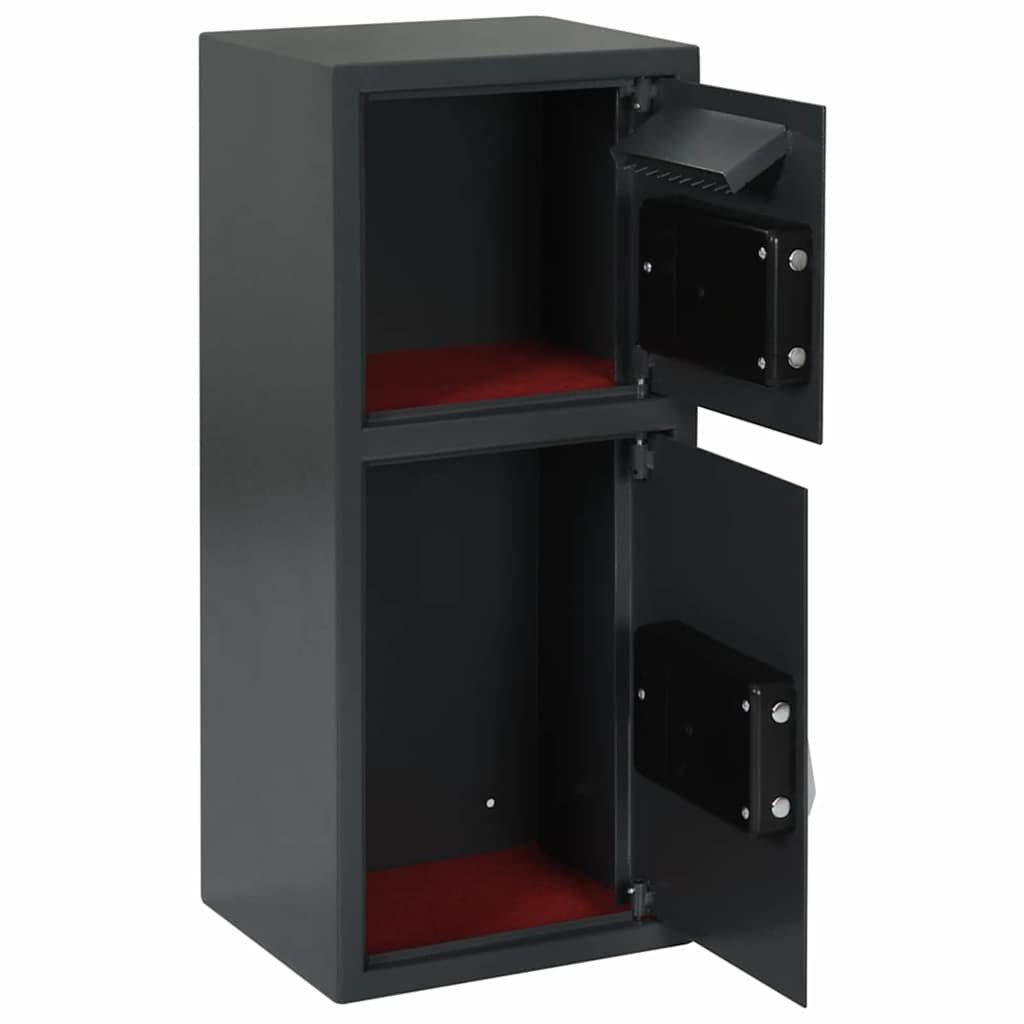 Cassetta di sicurezza digitale Grigio scuro 35 x 31 x 80 cm