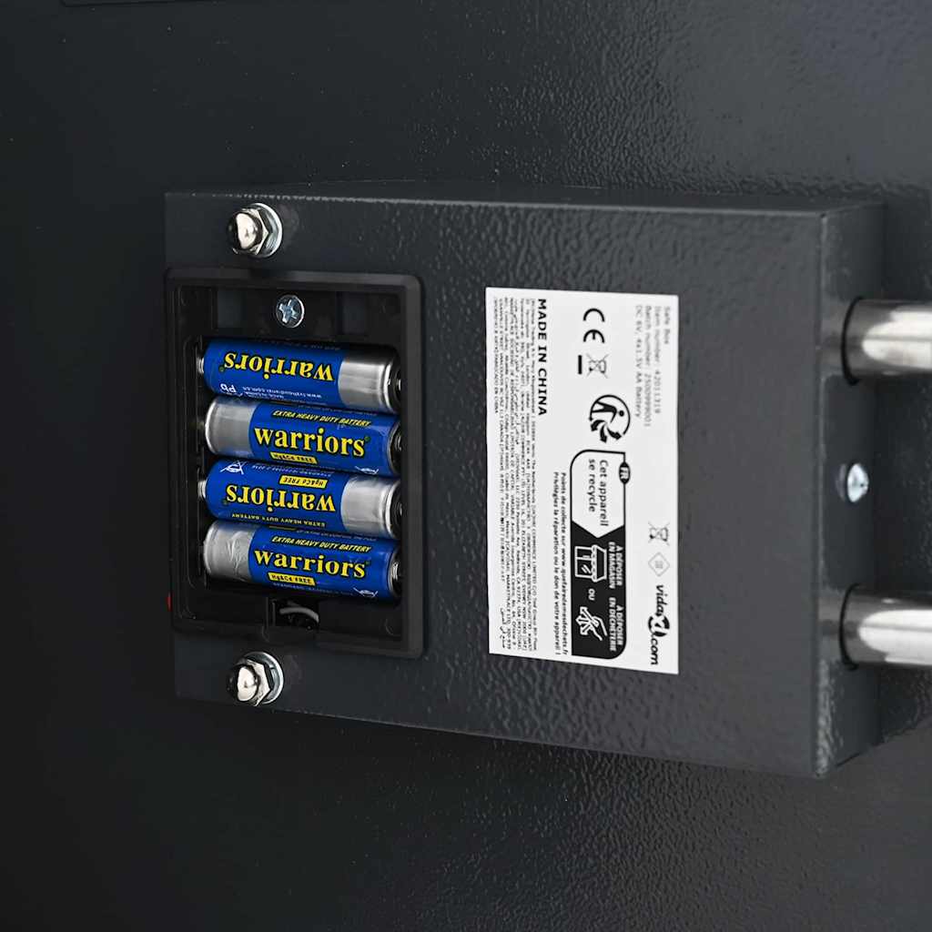 Cassetta di sicurezza digitale Grigio 30 x 10 x 36.5 cm Acciaio