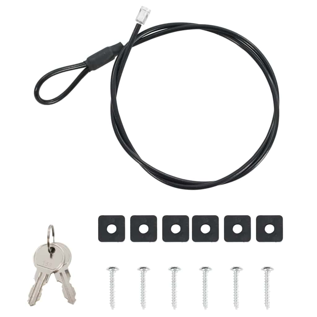 Cassaforte per Auto con blocco Nero 21.8 x 16 x 7 cm Acciaio