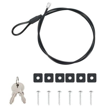 Cassaforte per Auto con blocco Nero 21.8 x 16 x 7 cm Acciaio