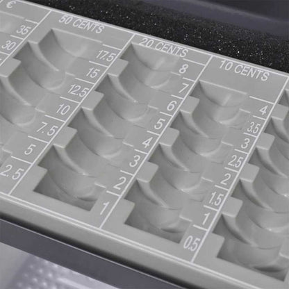 Scatola per Contanti con blocco Nero 30 x 24 x 9 cm Acciaio