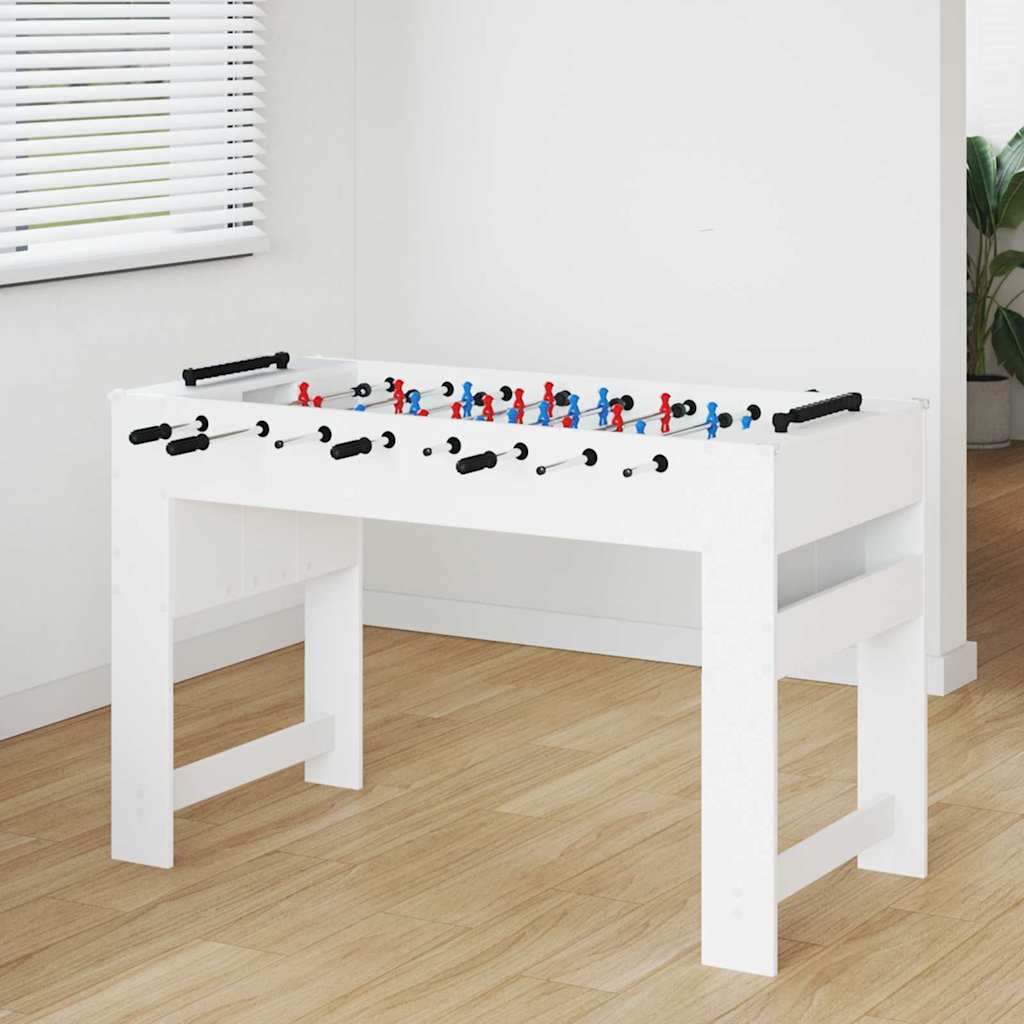 Tavolo da Foosball Bianco 125 x 60,5 x 80 cm Legno multistrato