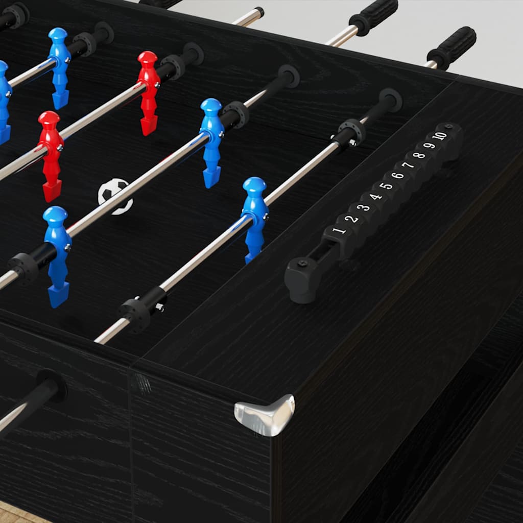 Tavolo da Foosball Rovere Nero 125 x 60,5 x 80 cm