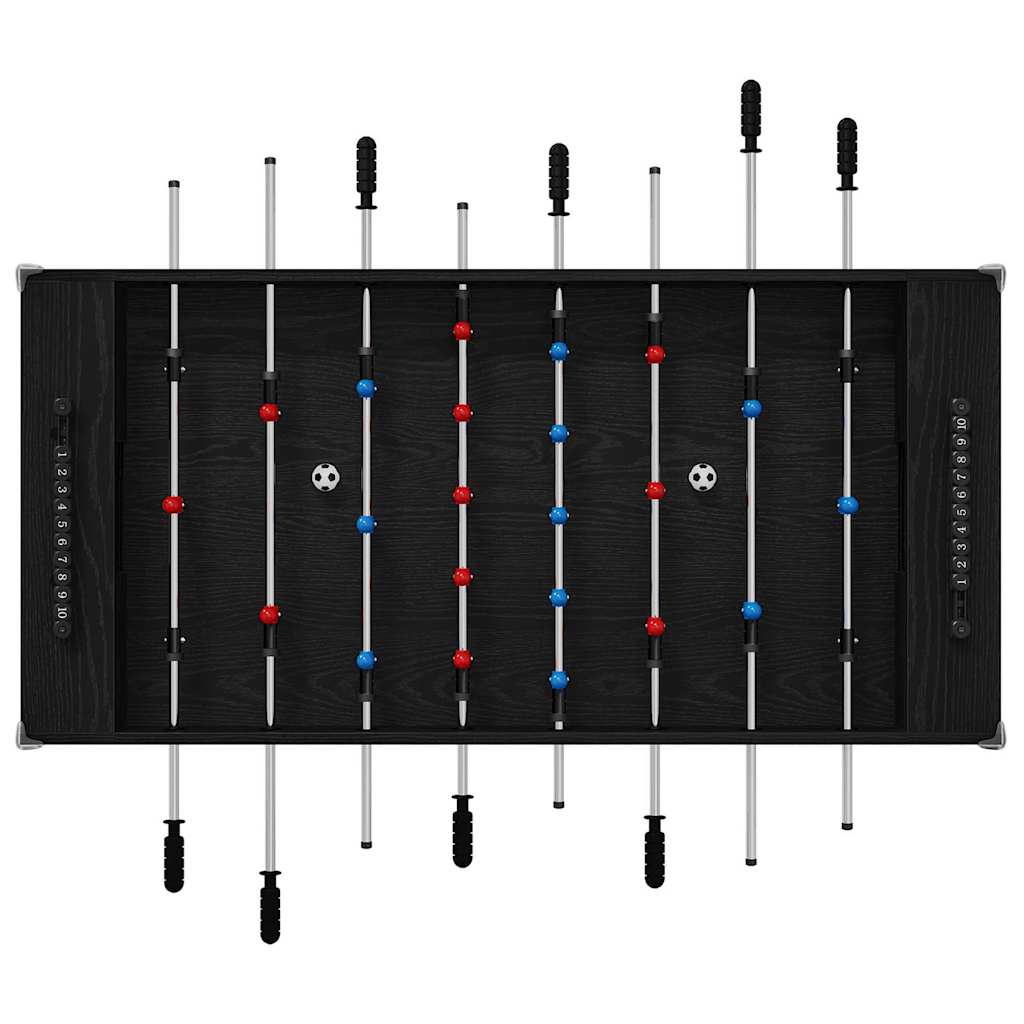 Tavolo da Foosball Rovere Nero 125 x 60,5 x 80 cm