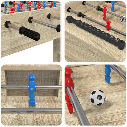 Tavolo da Foosball Rovere Sonoma 125 x 60,5 x 80 cm