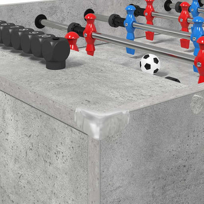 Tavolo da Foosball Grigio cemento 125 x 60,5 x 80 cm