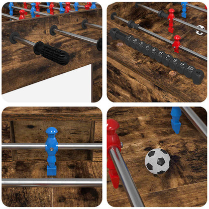 Tavolo da Foosball Rovere fumé 125 x 60,5 x 80 cm