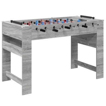 Tavolo da Foosball Grigio Sonoma 125 x 60,5 x 80 cm