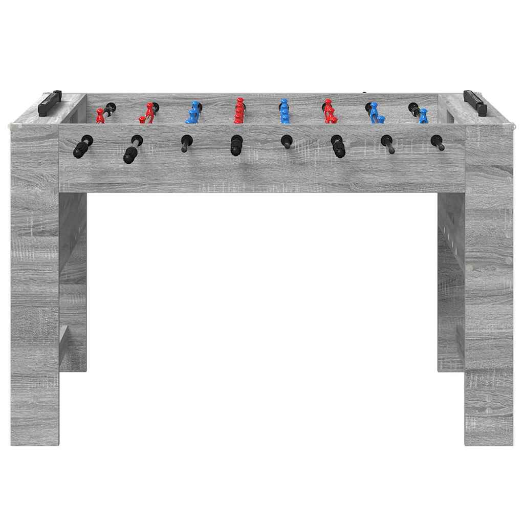 Tavolo da Foosball Grigio Sonoma 125 x 60,5 x 80 cm