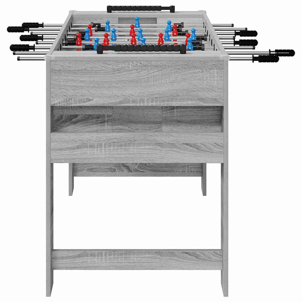 Tavolo da Foosball Grigio Sonoma 125 x 60,5 x 80 cm