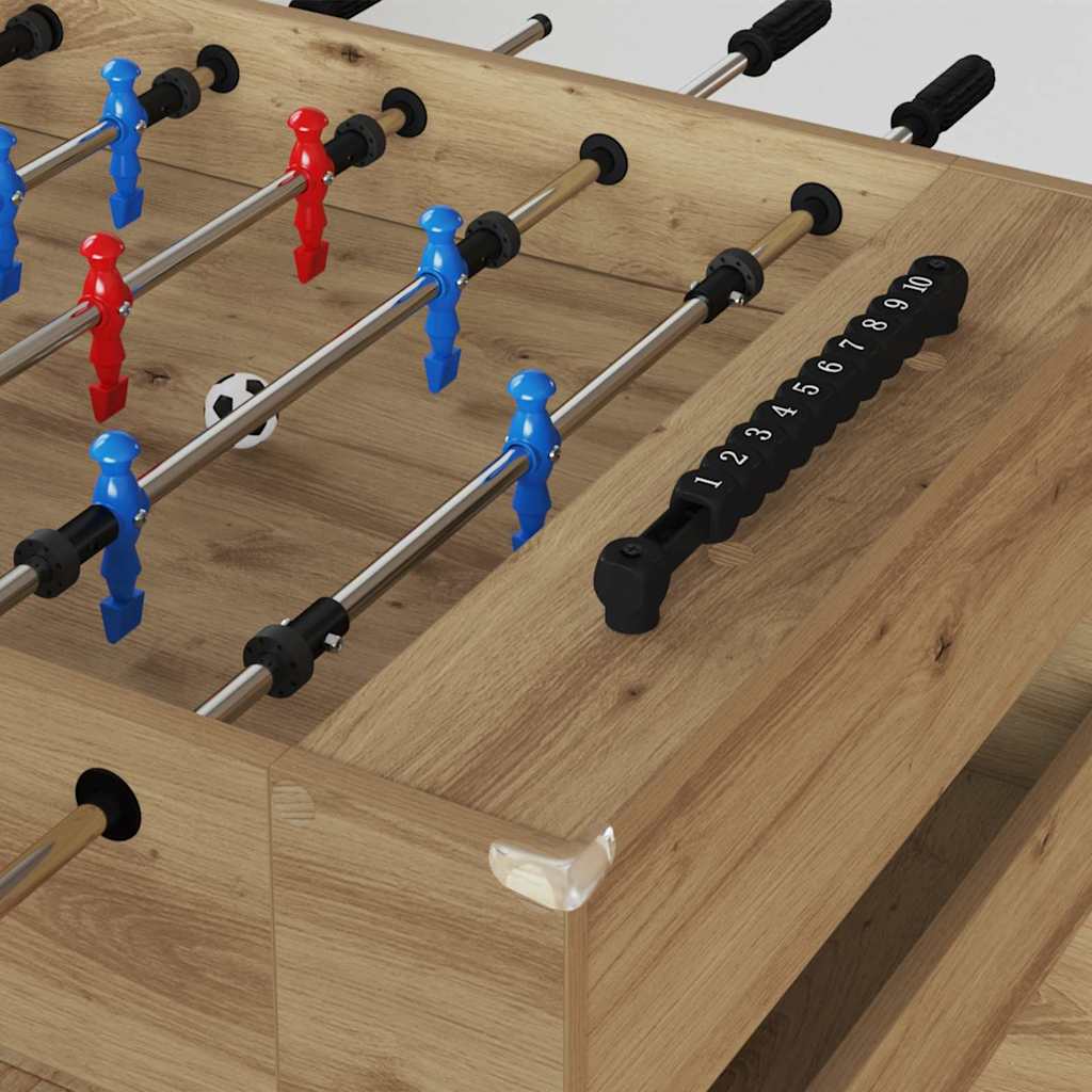 Tavolo da Foosball Rovere artigianale 125 x 60,5 x 80 cm