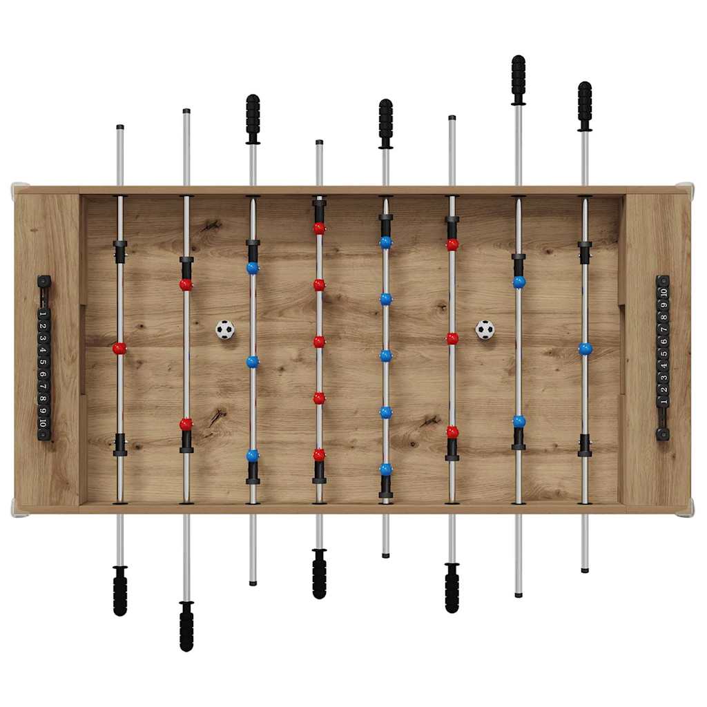 Tavolo da Foosball Rovere artigianale 125 x 60,5 x 80 cm