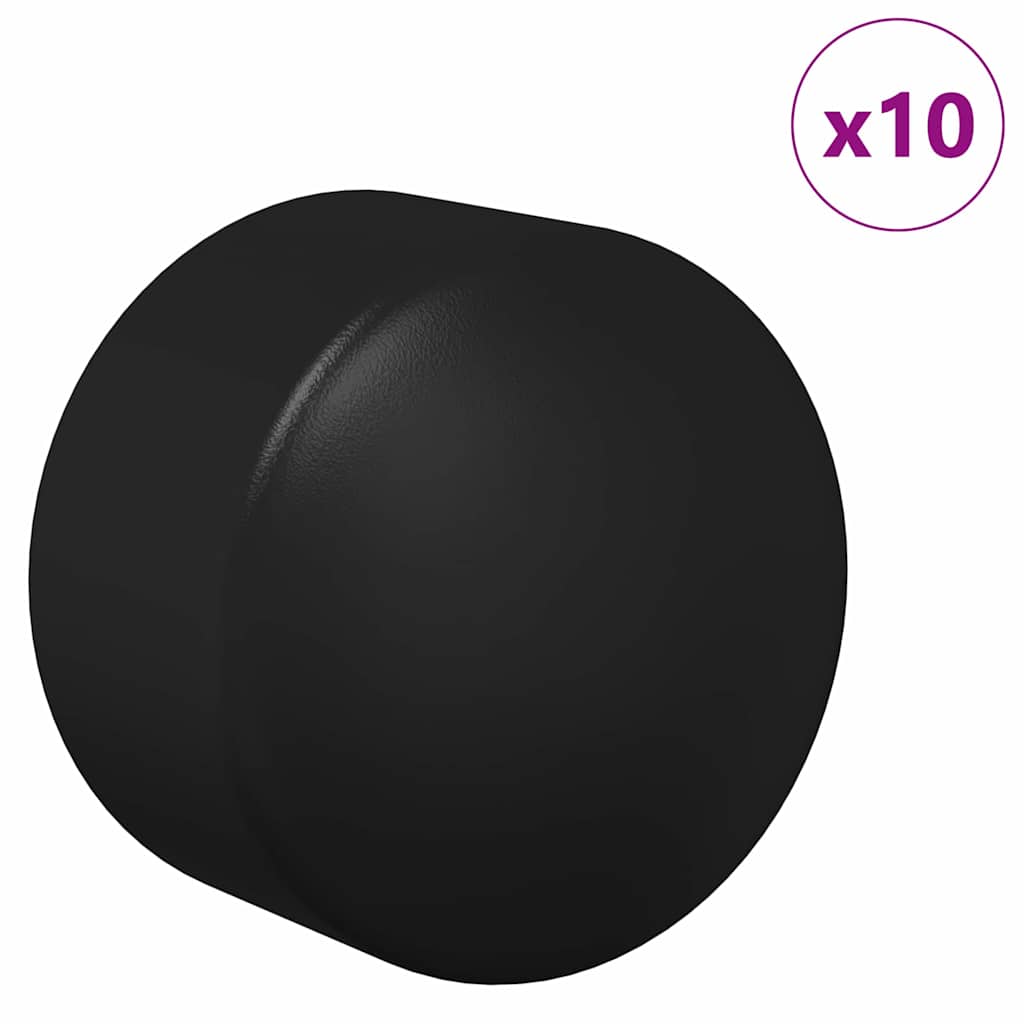 Tappi per tavoli da calciobalilla 10 pcs Nero 1,5 x 1,5 x 1 cm | homemem39