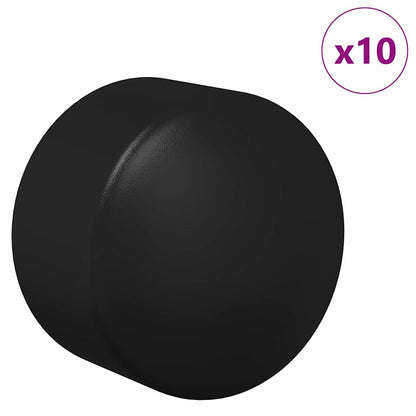 Tappi per tavoli da calciobalilla 10 pcs Nero 1,5 x 1,5 x 1 cm | homemem39