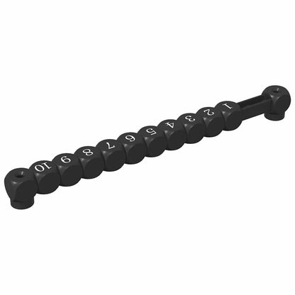 Contatori da tavolo da calcio 2 pcs Nero 30 x 2,2 x 2,9 cm HIPS | homemem39