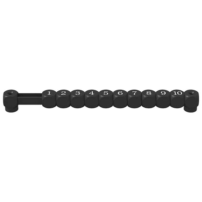 Contatori da tavolo da calcio 2 pcs Nero 30 x 2,2 x 2,9 cm HIPS | homemem39