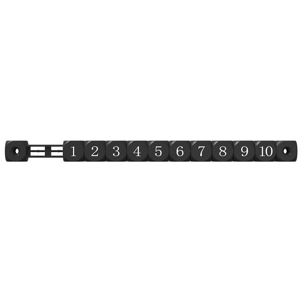 Contatori da tavolo da calcio 2 pcs Nero 30 x 2,2 x 2,9 cm HIPS | homemem39
