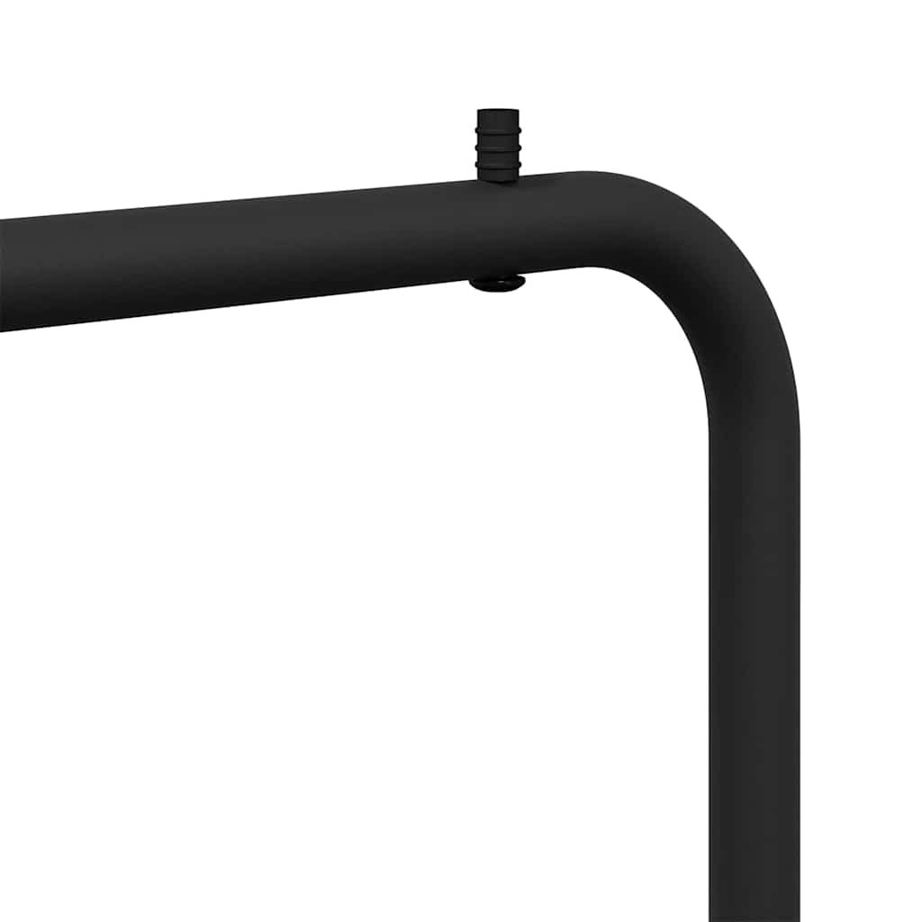 Stendibiancheria con lo scaffale Nero 100 x 56 x 154 cm Acciaio