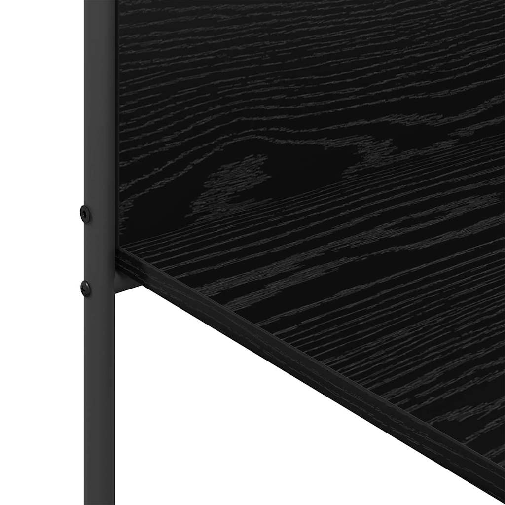 Stendibiancheria Nero 120 x 44 x 160 cm Legno multistrato