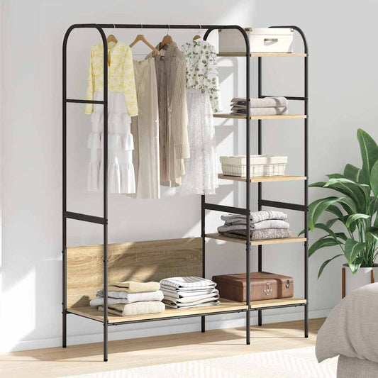 Stendibiancheria Marrone 120 x 44 x 160 cm Legno multistrato