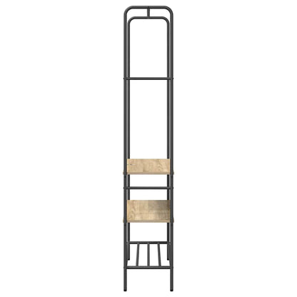 Stendibiancheria con lo scaffale Rovere Sonoma 77 x 30 x 171 cm