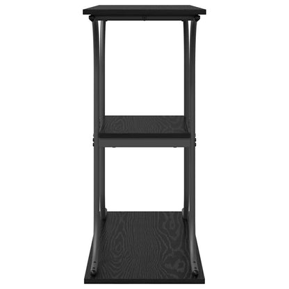 Tavolo consolle con lo scaffale Rovere nero 101 x 35 x 80.5 cm
