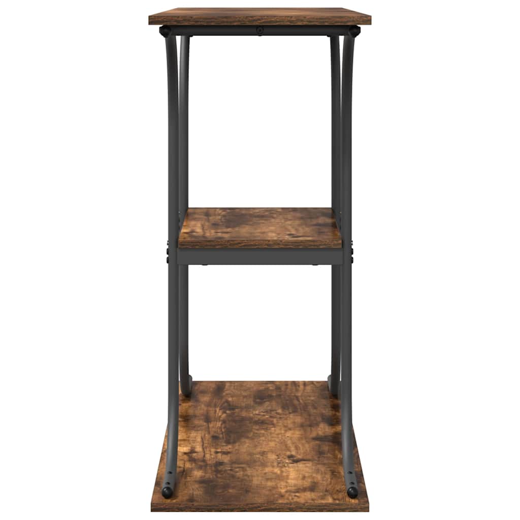 Tavolo consolle con lo scaffale Rovere fumo 101 x 35 x 80.5 cm