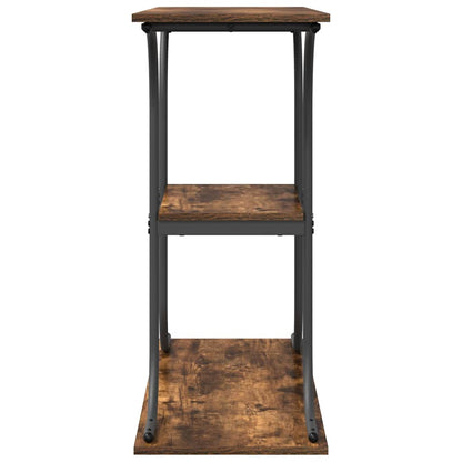 Tavolo consolle con lo scaffale Rovere fumo 101 x 35 x 80.5 cm