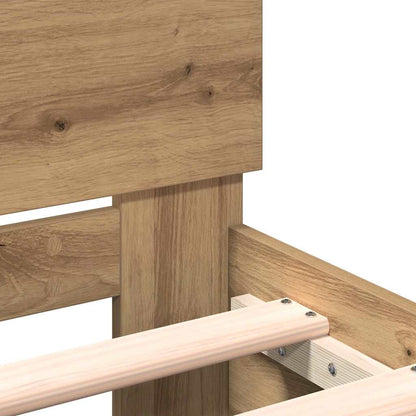 Struttura del letto Rovere artigianale 203 x 185 x 70 cm | homemem39