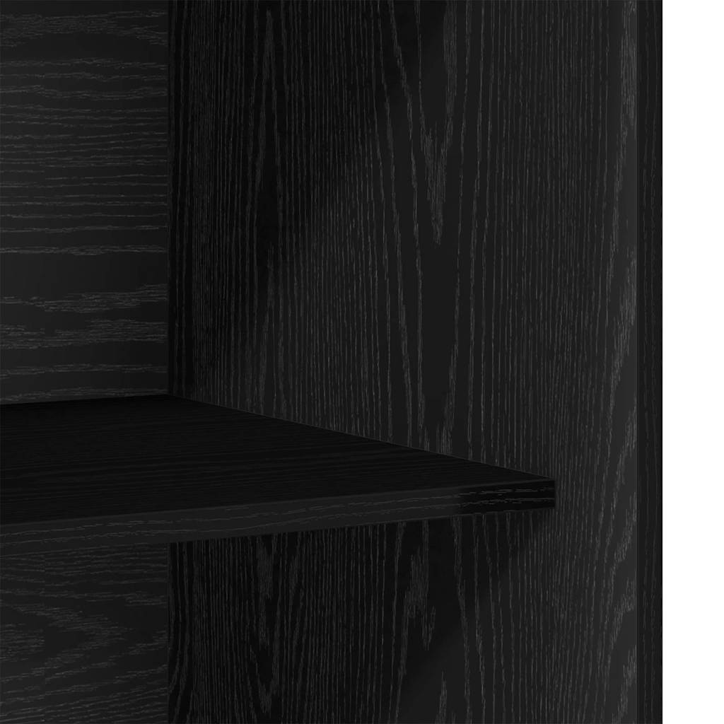 Guardaroba Rovere Nero 80 x 50 x 200 cm Legno multistrato