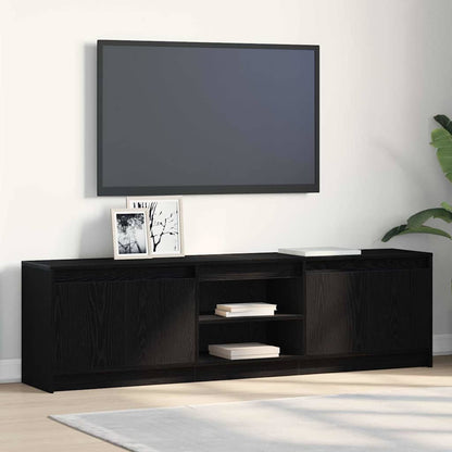 Mobile TV Nero 182 x 34 x 50 cm Legno multistrato