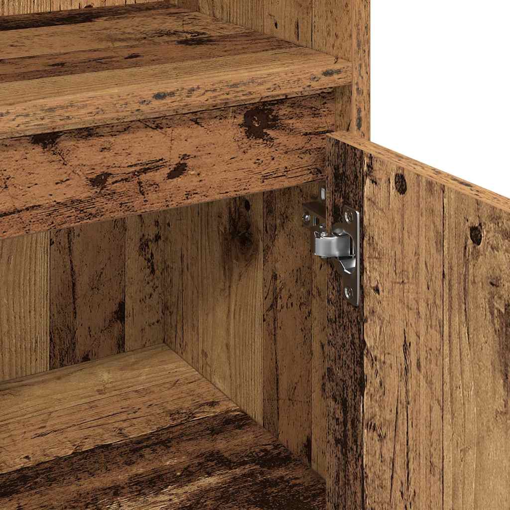Set di mobili per il bagno con lo scaffale 3 pcs Legno vecchio | homemem39