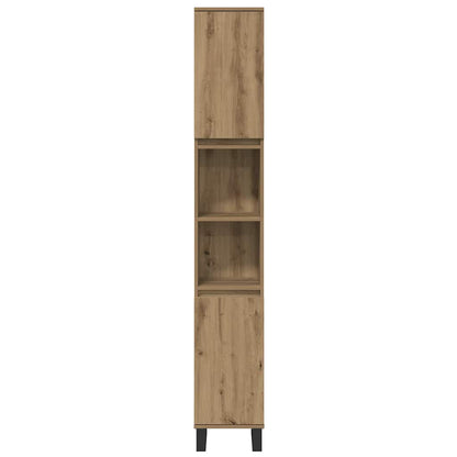 Set di mobili per il bagno 3 pz Marrone 30 x 30 x 180 cm | homemem39