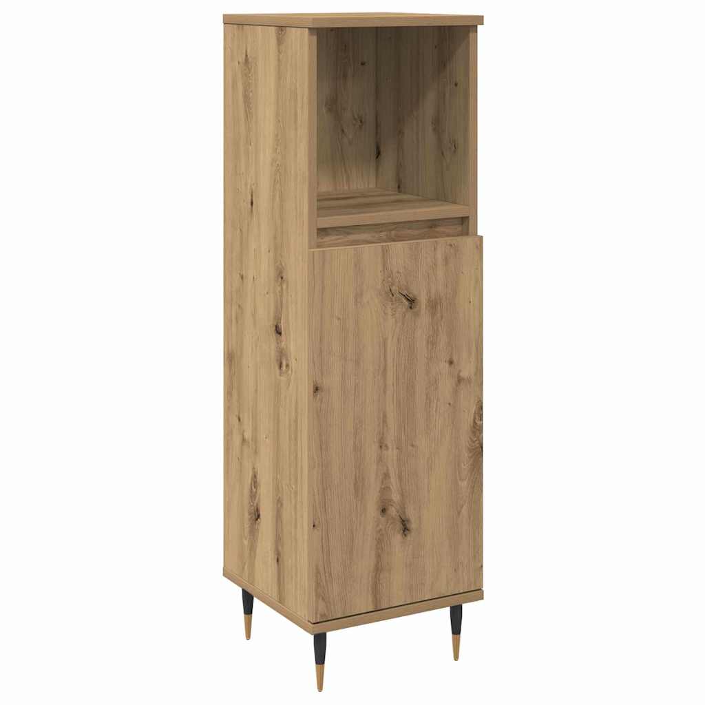 Set di mobili per il bagno con porta 3 pcs Rovere artigianale | homemem39