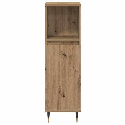 Set di mobili per il bagno 3 pz Rovere artigianale