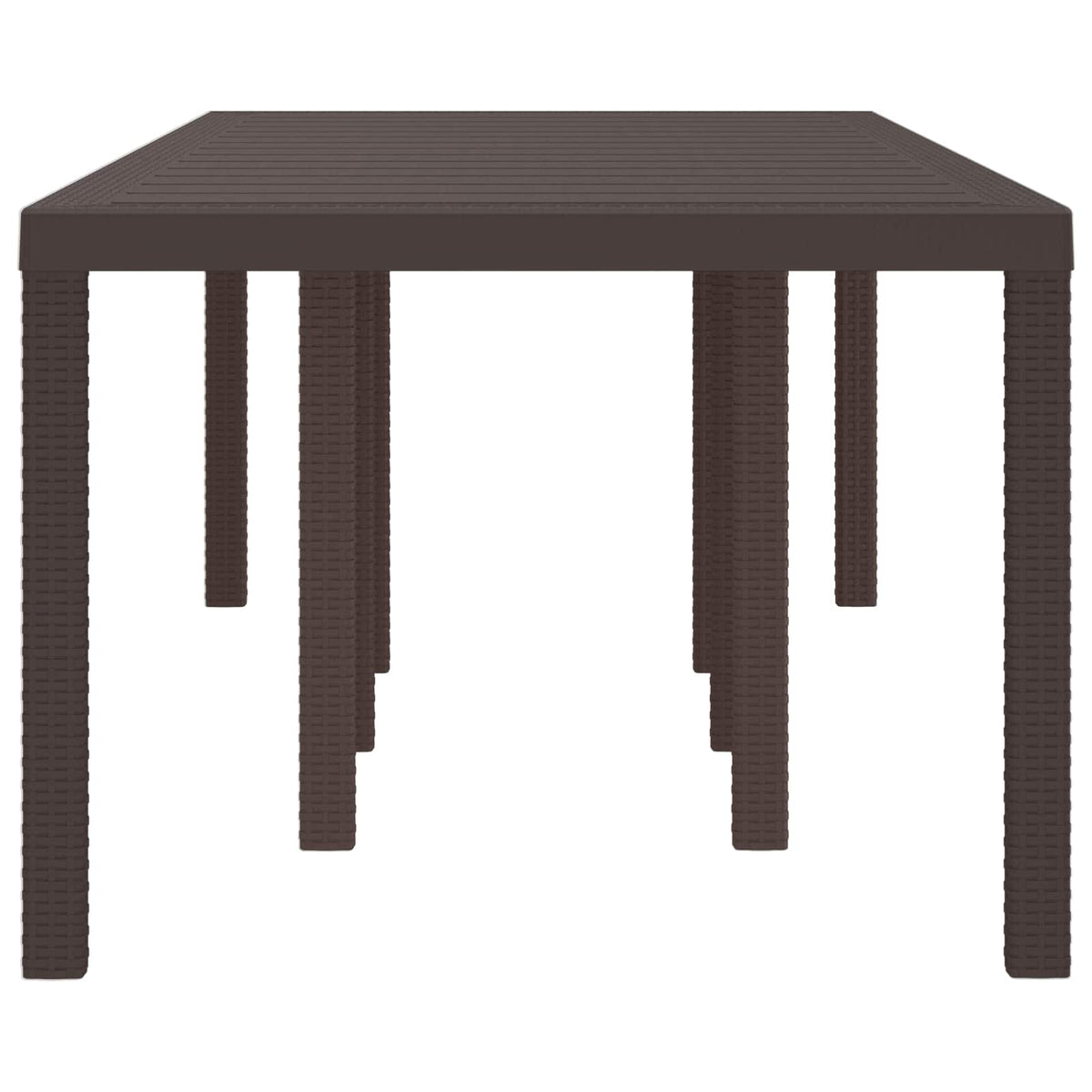 Tavolo da Giardino Marrone 250 x 100 x 73 cm polyrattan | homemem39