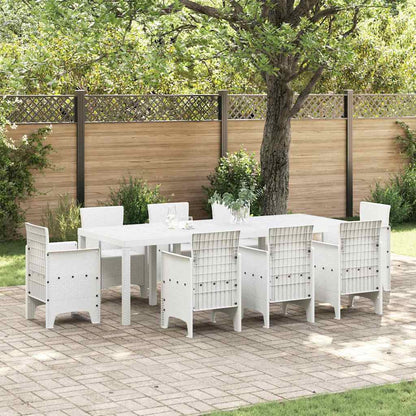 Tavolo da Giardino Bianco 250 x 100 x 73 cm polyrattan