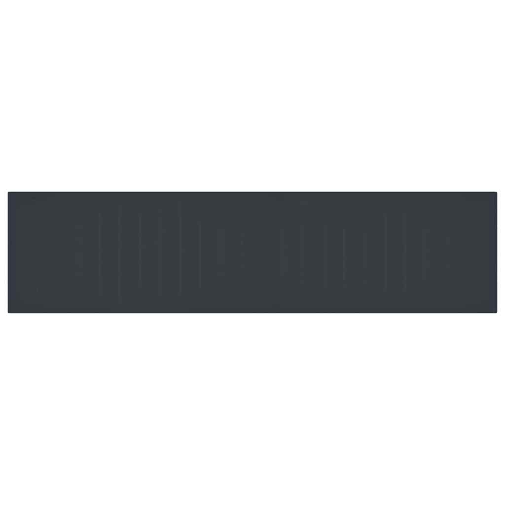 Tavolo da Giardino Antracite 400 x 100 x 73 cm polyrattan