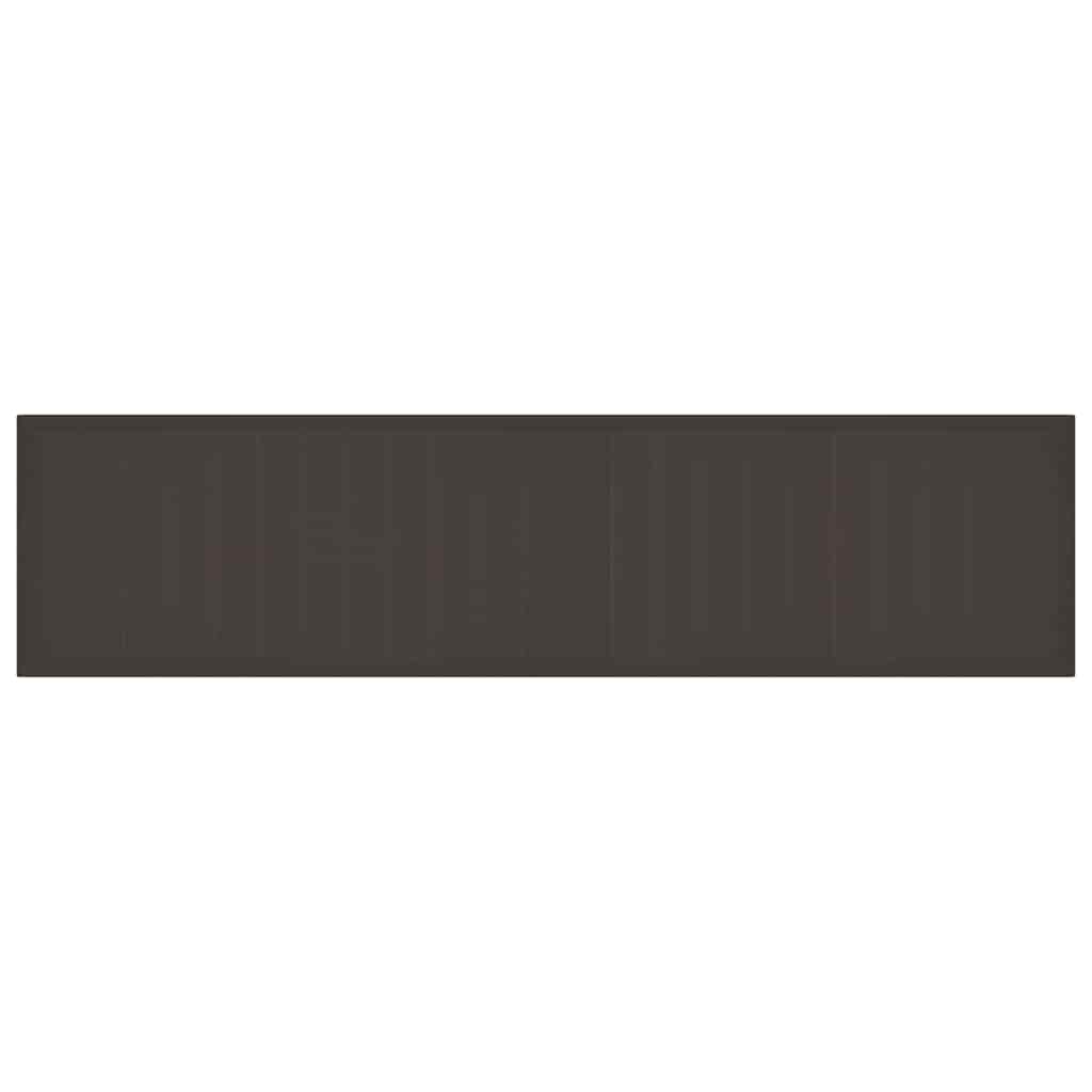 Tavolo da Giardino Marrone 400 x 100 x 73 cm polyrattan