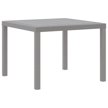 Set da Pranzo per Giardino 5 pz Grigio chiaro Polipropilene | homemem39